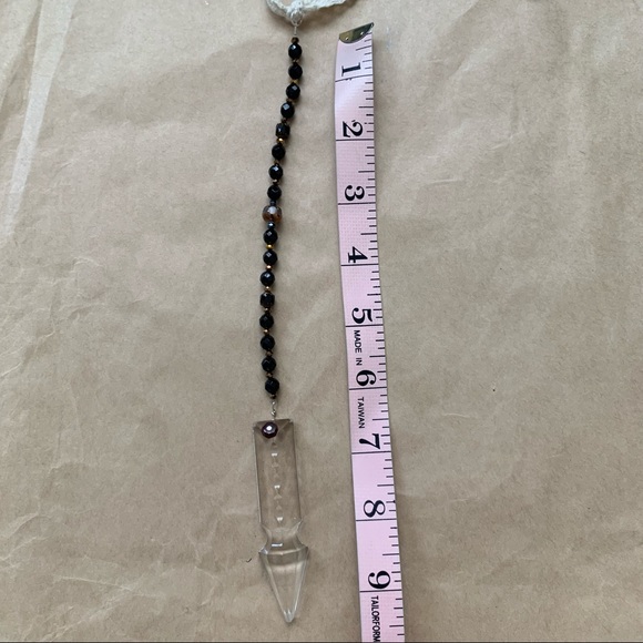 Vintage Crystal Hanging Drop w Bead Wall / Car - Picture 15 of 16